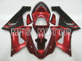 Kawasaki NINJA ZX6R 2005-2006 Injection ABS Fairing - Factory Style - Black Red - MFS5693